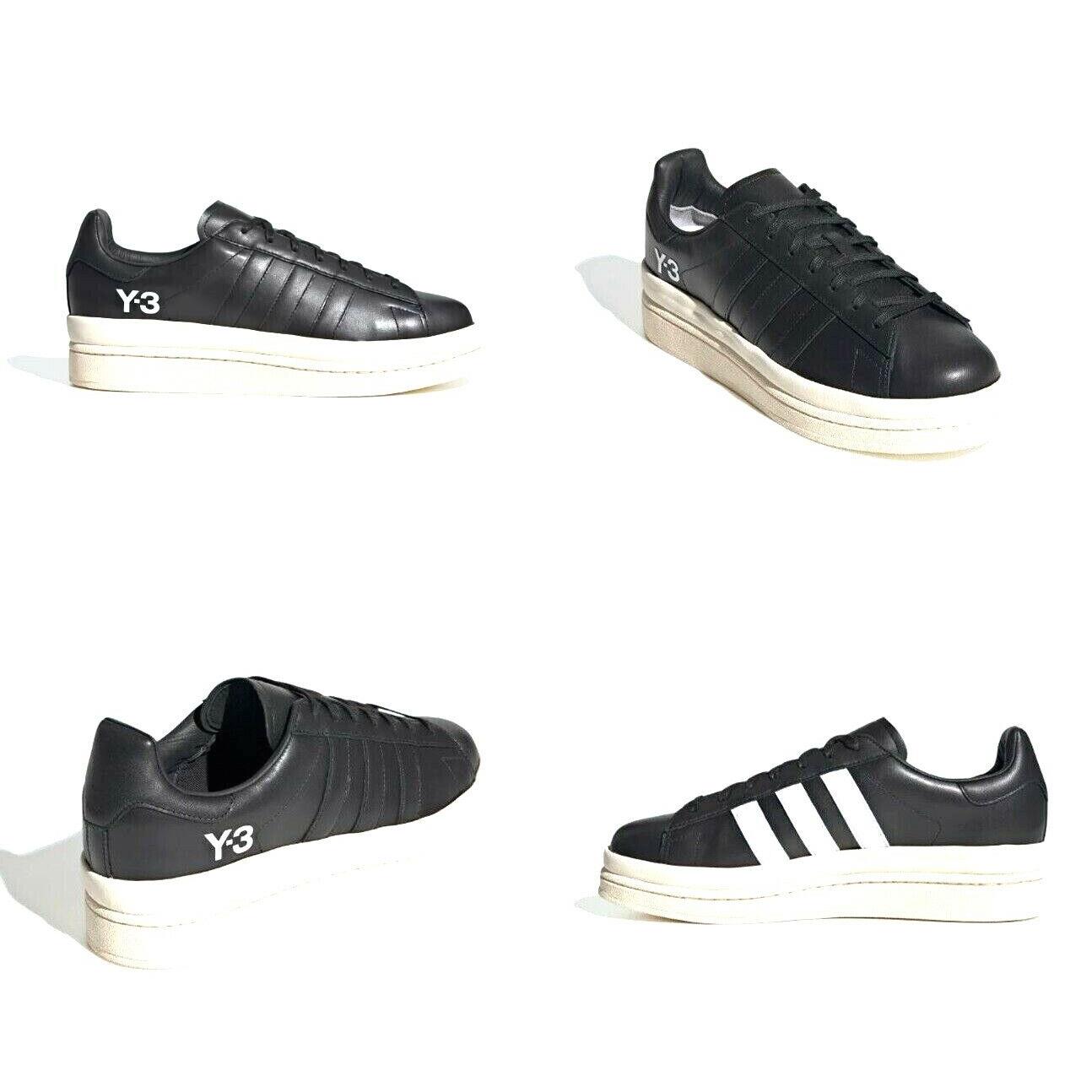 Adidas X Y-3 Hicho Leather Platform Shoes Black / White Mens Size 9 Wms 10