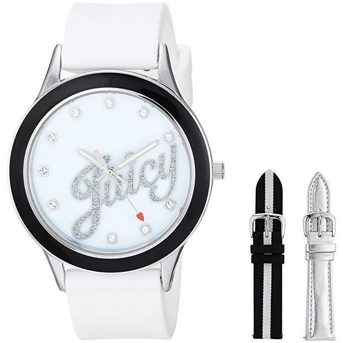 Juicy Couture watch  - White Dial, Multicolor Band, Silver Bezel