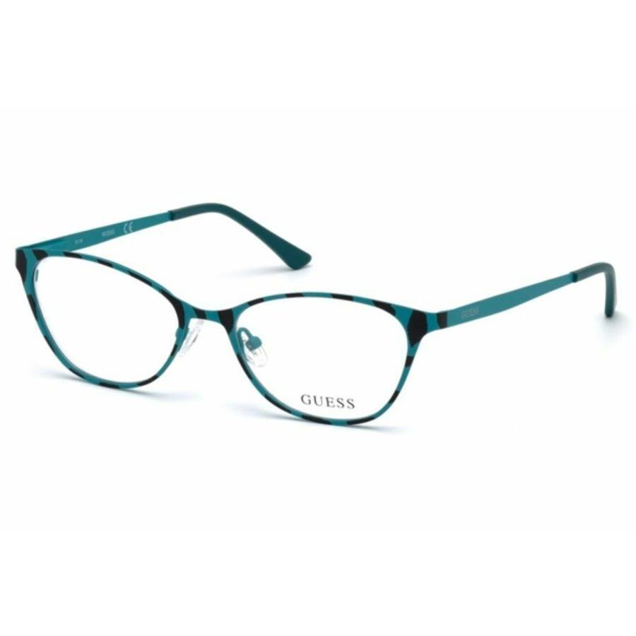 Guess GU3010 Blue 089 Cat Eye Metal Optical Eyeglasses Frame 51-16-135 Eyecandy