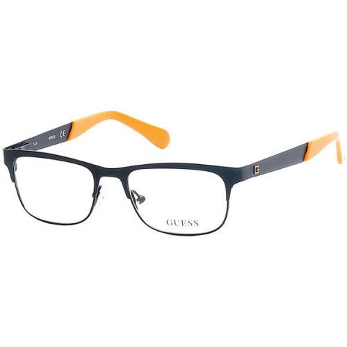 Guess GU9168 Blue Orange 091 Metal Optical Eyeglasses Frame 48-16-135 9168 AB