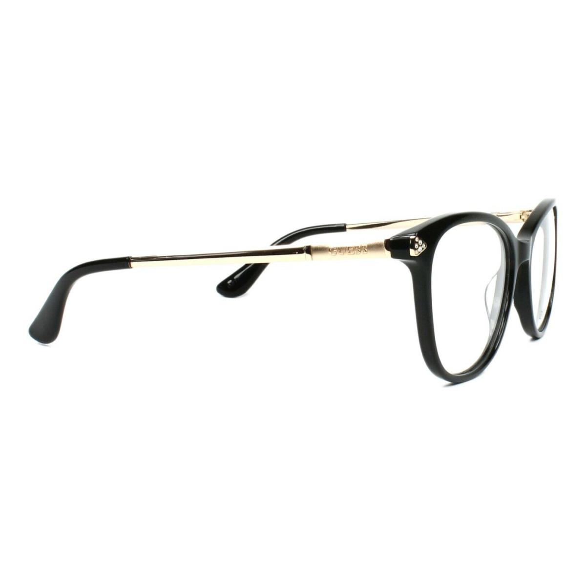 Guess Gu2632 S Black 005 Plastic Cat Eye Optical Eyeglasses Frame 52 17 135 Gu A Guess 