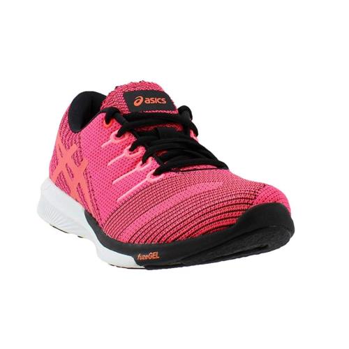 Asics Women`s Fuzex Knit Running Shoe Color Options Pink Glo/Flash Coral/Black