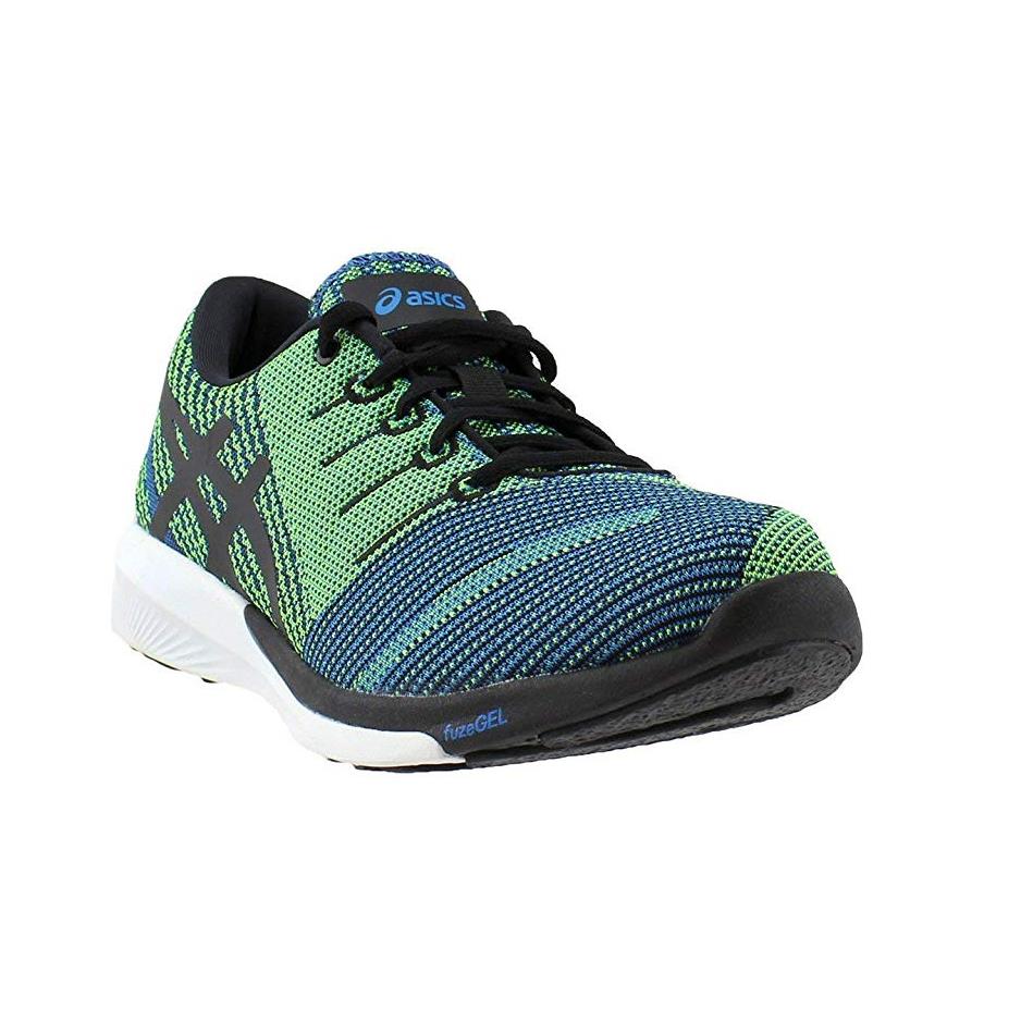 Asics Men`s Performance Fuzex Knit Running Shoe Color Options Directoire Blue/Black/Safety Yellow
