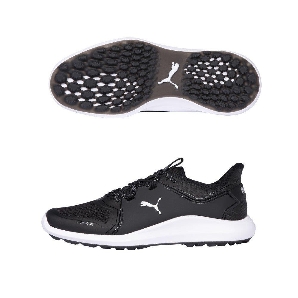 Puma Ignite FASTEN8 Golf Shoes Pwrstrap Fit System +size Black/Silver/White