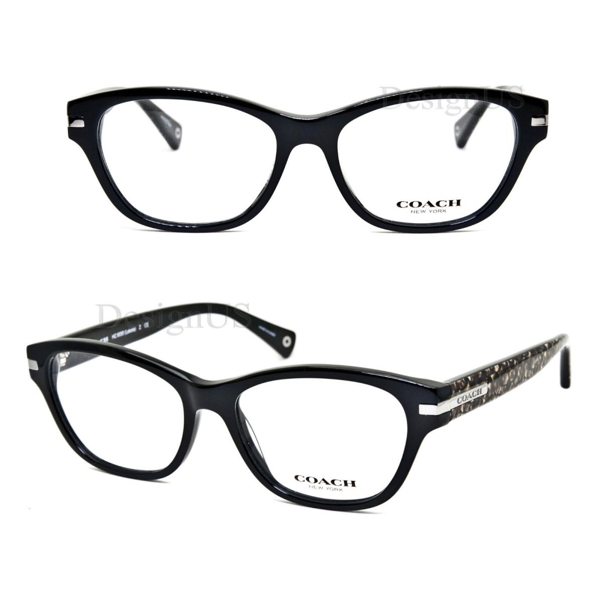 Coach HC6050 (lakota) 5226 (black/beige Ocelot Sig HC6050 Lakota 5226 Black/beige Ocelot Sig C 51/16/135 Eyeglasses