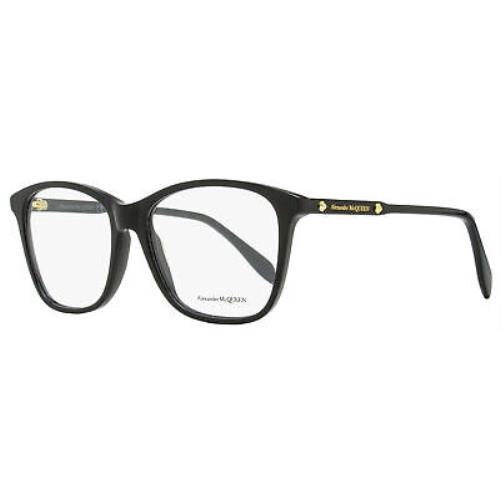 Alexander Mcqueen Square Eyeglasses AM0191O 001 Black 54mm 191 ...
