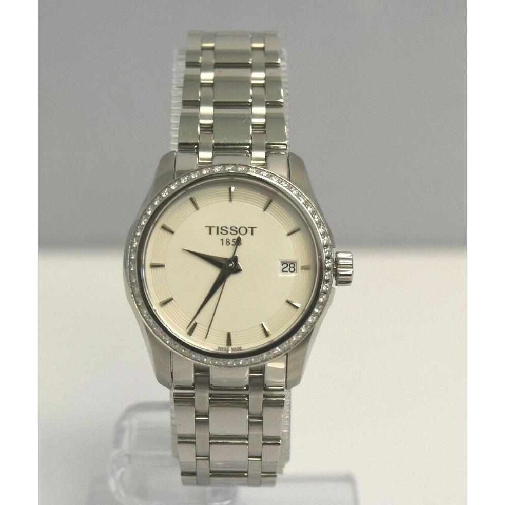 Tissot Couturier SS White Dial Diamond T035.210.61.011.00 Watch