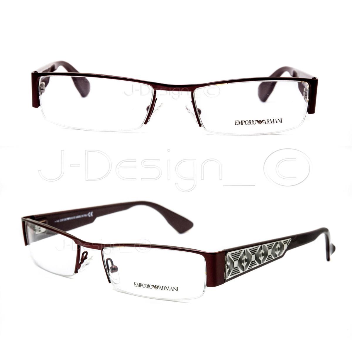 Emporio Armani EA 9581 NI0 Half-rimless 53/17/140 Eyeglasses Italy