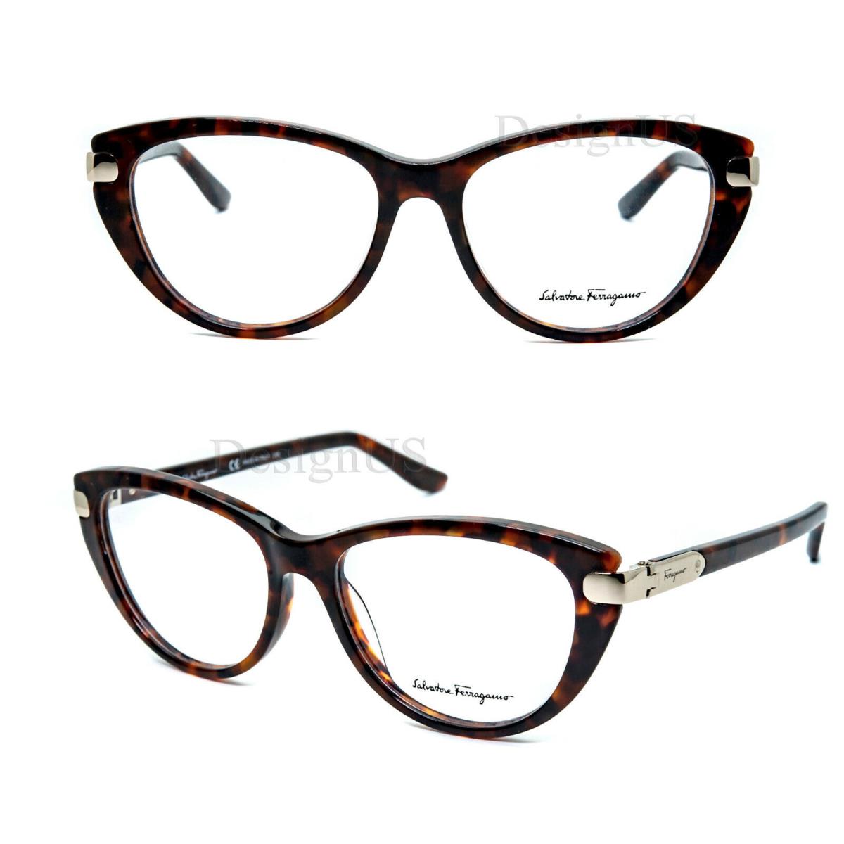 Salvatore Ferragamo SF2720 214 Butterfly Havana 52/16/135 Eyeglasses Italy