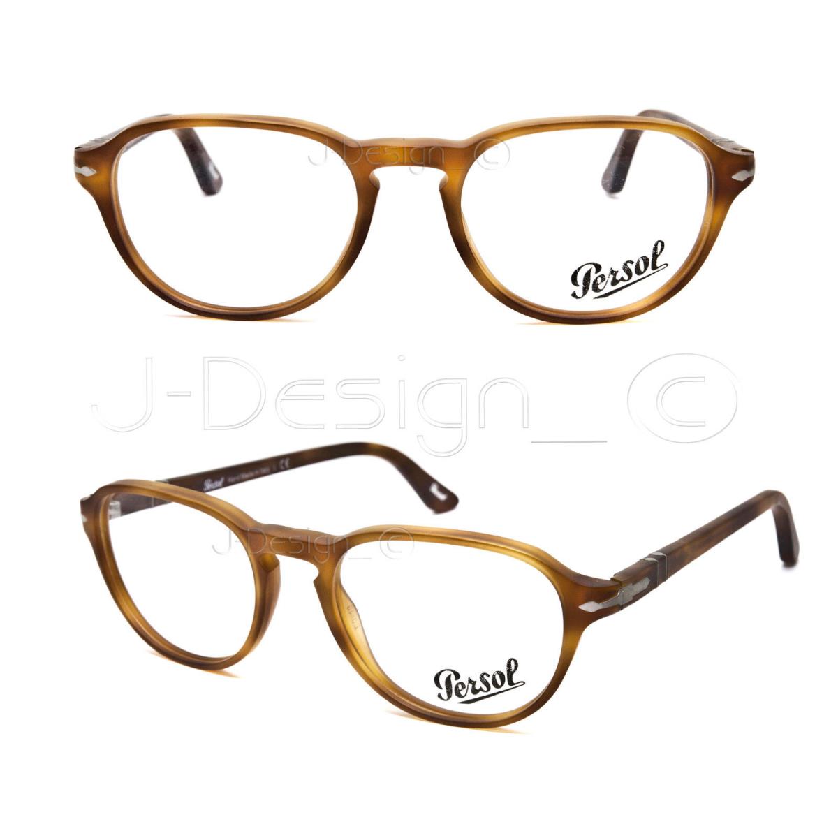 Persol 3053-V 9006 Terra Di Siena Matte Brown 50/19/145 Eyeglasses Italy