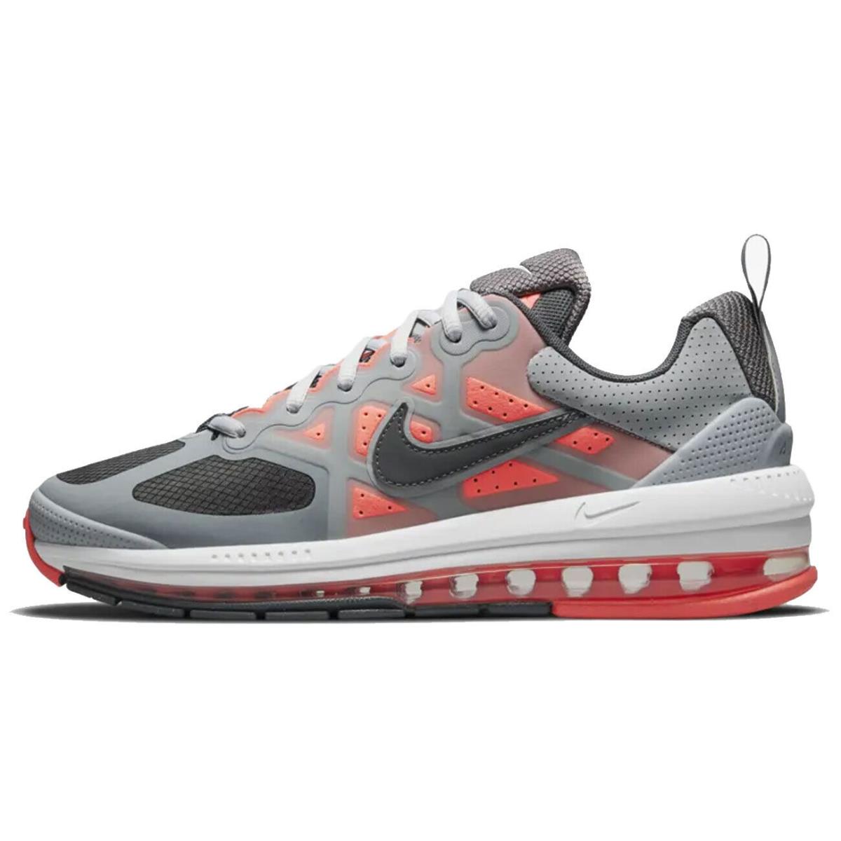 Nike Air Max Genome CW1648 004 Light Grey Bright Mango Mens Running Shoes