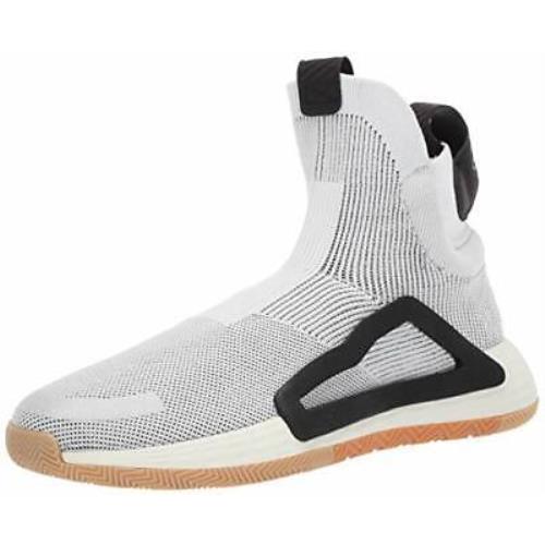 Adidas Men`s N3xt L3v3l Basketball Shoe Off White/gum 18
