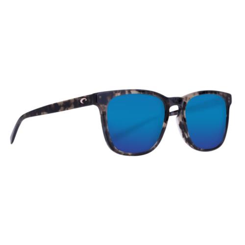 Costa Del Mar Shiny Black Kelp/blue Mirror 580G Polarized 53 mm Sunglasses