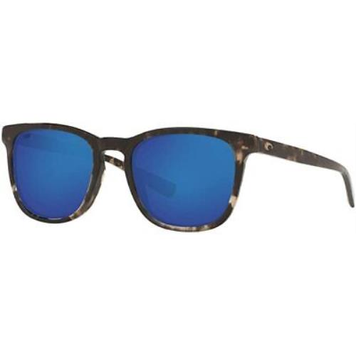Costa Del Mar Shiny Black Kelp/blue Mirror 580G Polarized 53 mm Sunglasses