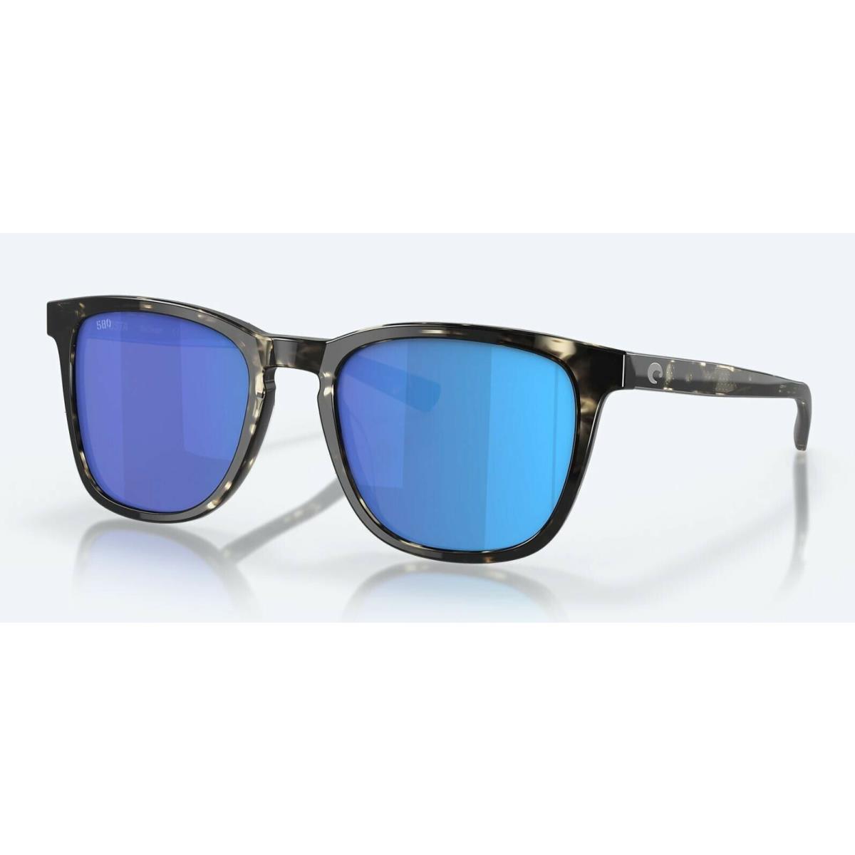 Costa Del Mar Sullivan Shiny Black Kelp / Blue Mirror Polarized Glass 580G