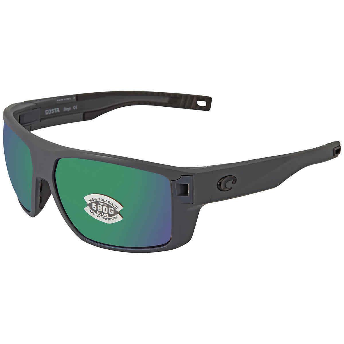 Costa Del Mar Diego Green Mirror Polarized Glass Men`s Sunglasses Dgo 98 Ogmglp - Frame: Gray, Lens: Green