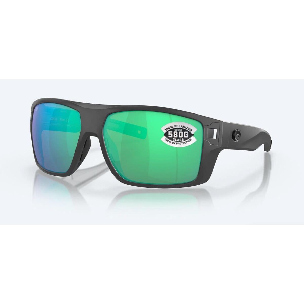 Costa Del Mar Diego Matte Gray / Green Mirror Polarized Glass 580G