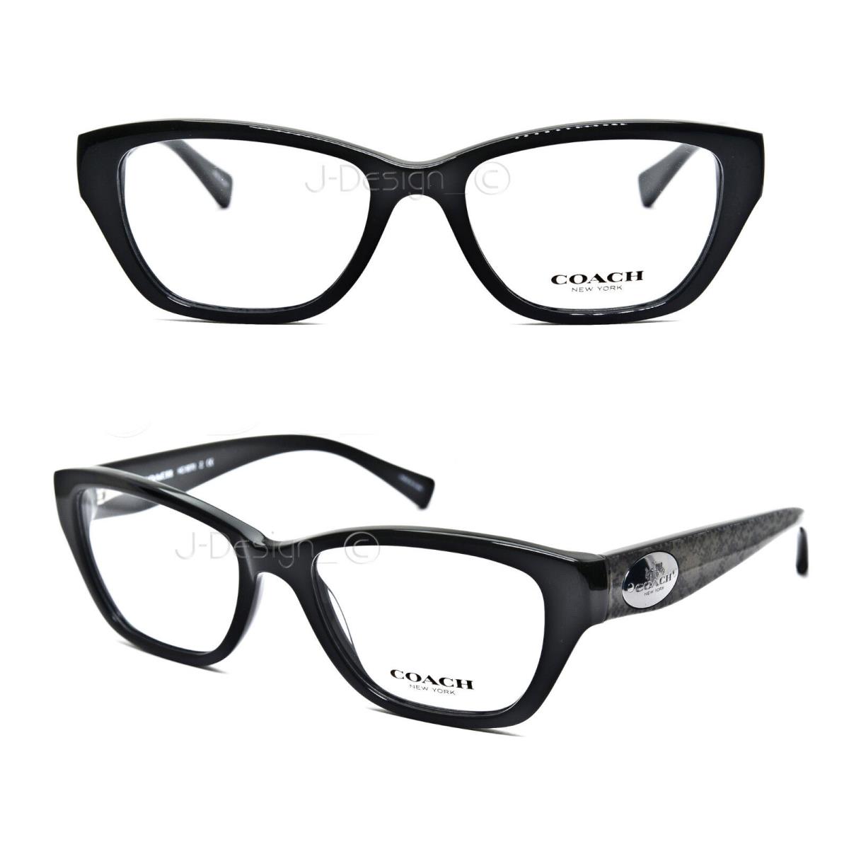 Coach HC6070 Z 5346 (black/whip Snake Fog) HC6070 Z 5346 Black/whip Snake Fog Size 51/17/135 Eyeglasses