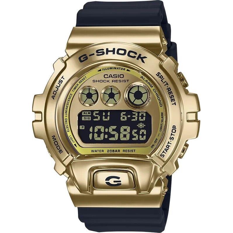 Casio G-shock Gold-tone Forged Case Black Resin Men`s Watch GM6900G-9