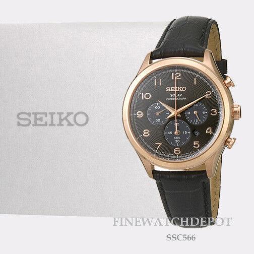 Seiko Men`s Seiko Core Solar Chronograph Watch SSC566