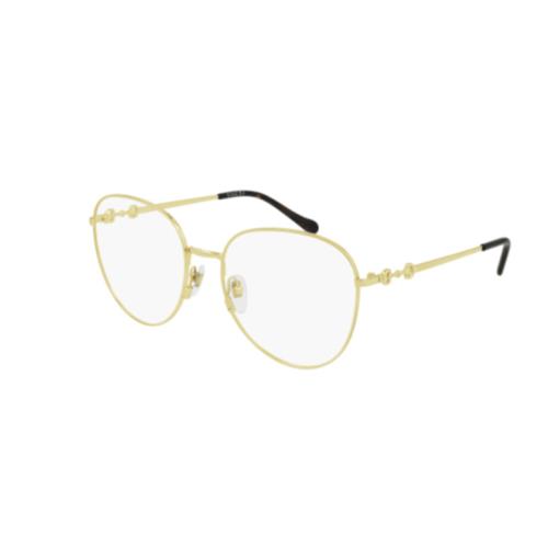 Gucci GG0880O 006 Gold Metal Round Women`s Eyeglasses