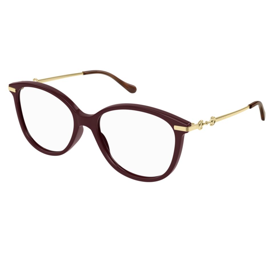 Gucci GG 0967O 003 Brown/gold Cat Eye Women`s Eyeglasses
