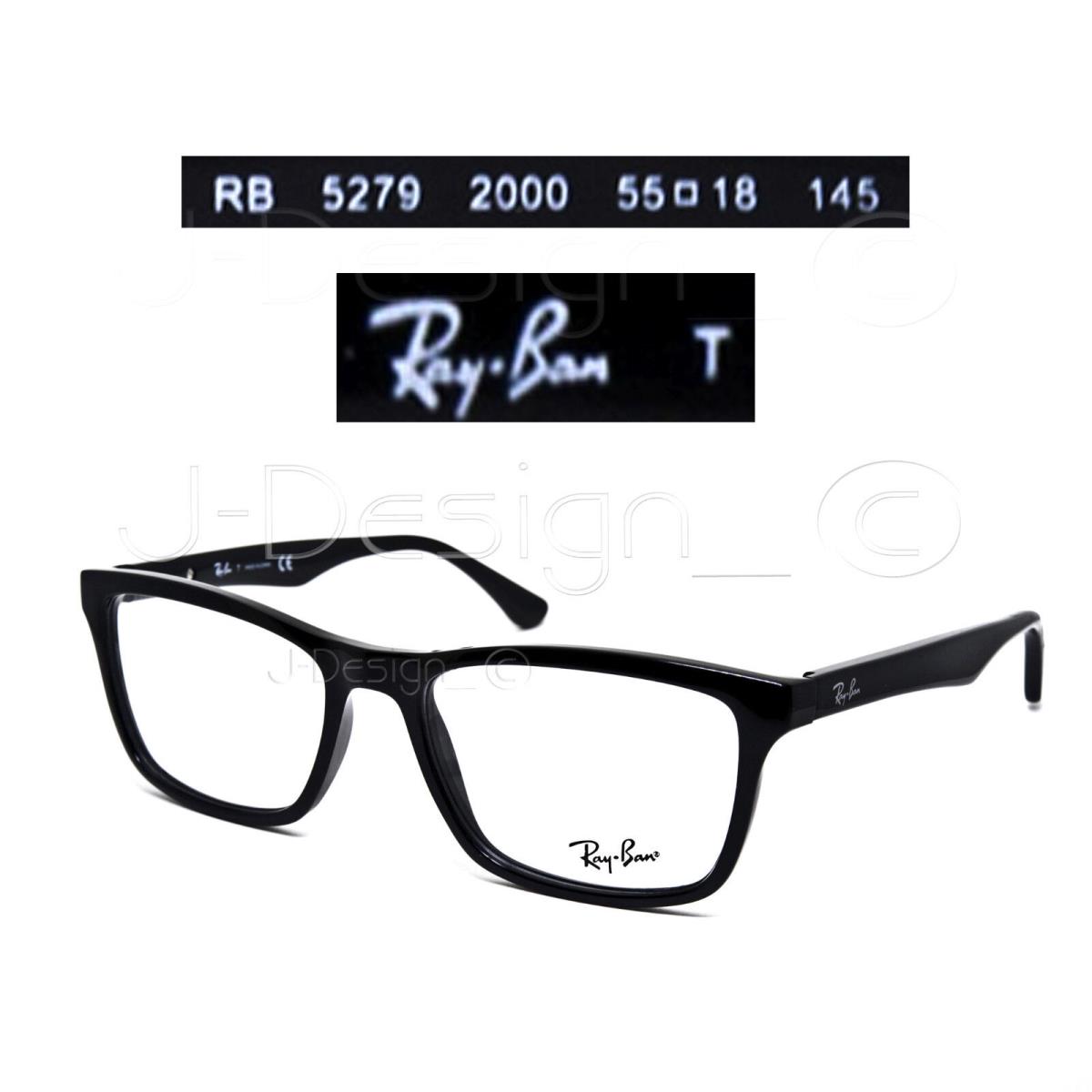 Ray Ban RB 5279 2000 Black 55/18/145 Eyeglasses