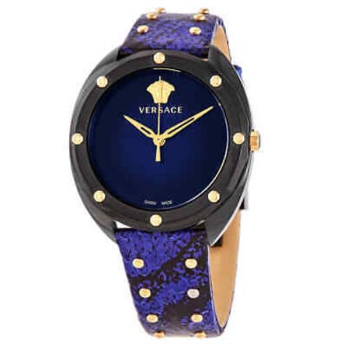 Versace Shadov Quartz Black Dial Ladies Watch VEBM00418