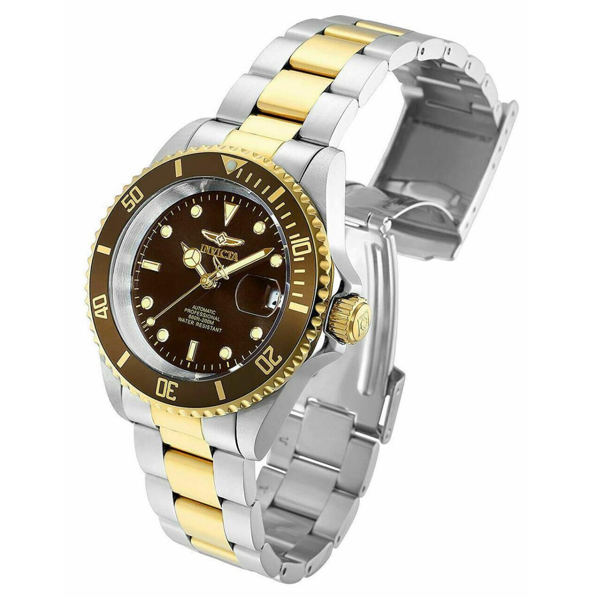 Invicta Men`s Pro Diver Automatic 200m Two Tone Stainless Steel Watch 35701