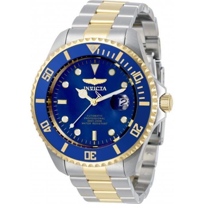 Invicta Men`s 34042 Pro Diver Automatic 3 Hand Blue Dial Two Tone Wrist Watch