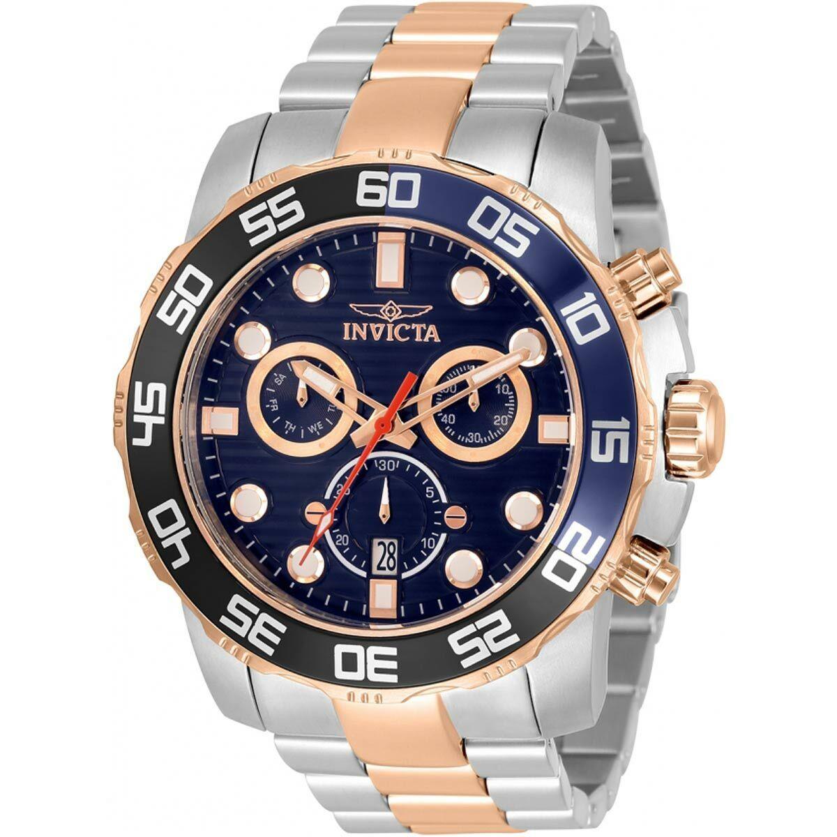 Invicta Men`s Watch Pro Diver Scuba Swiss Quartz Chronograph SS Bracelet 33301