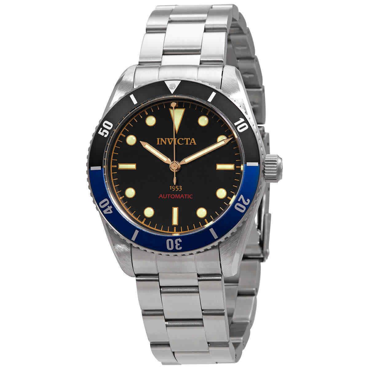 Invicta Pro Diver Automatic Black Dial Batman Bezel Men`s Watch 34333