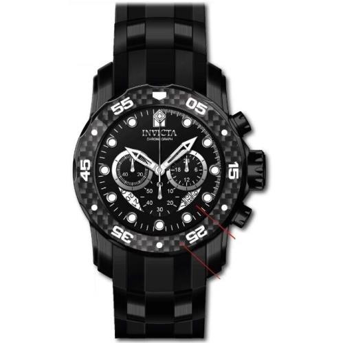 Invicta Pro Diver Zager Exclusive Chronograph Quartz Black Dial Men`s Watch