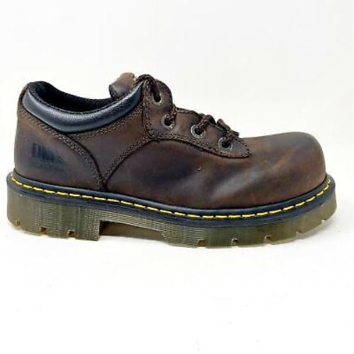 Dr. Martens Naseby St Gaucho Steel Toe Slip Resistant Brown Womens Work Shoes