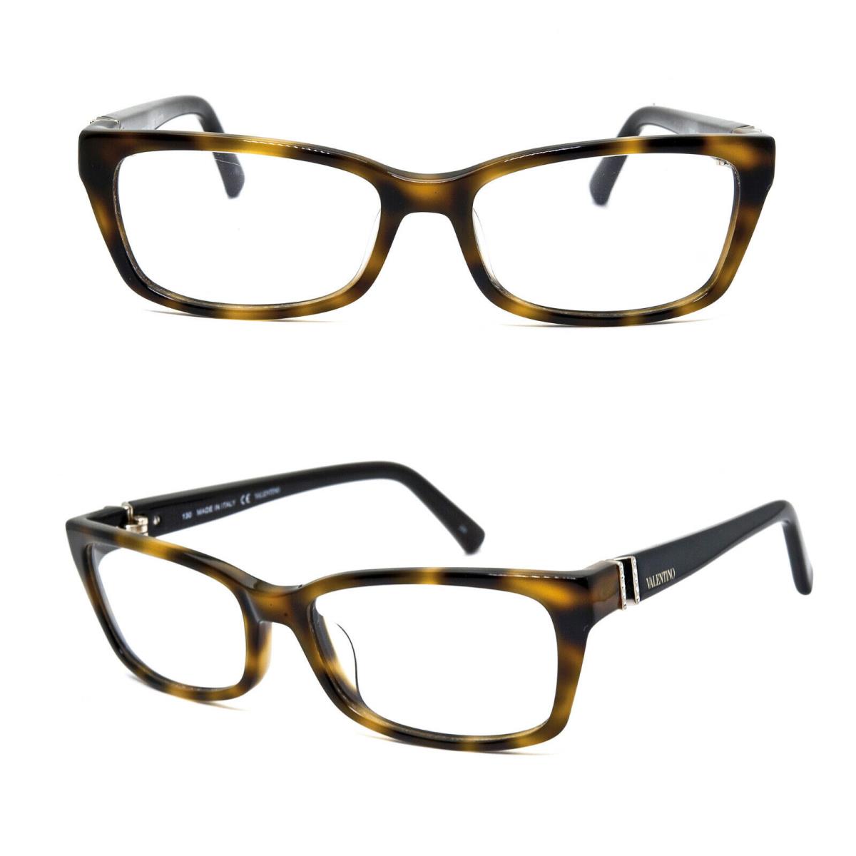 Valentino V2615R 214 Crystal Tortoise 52/16/130 Eyeglasses Made Italy