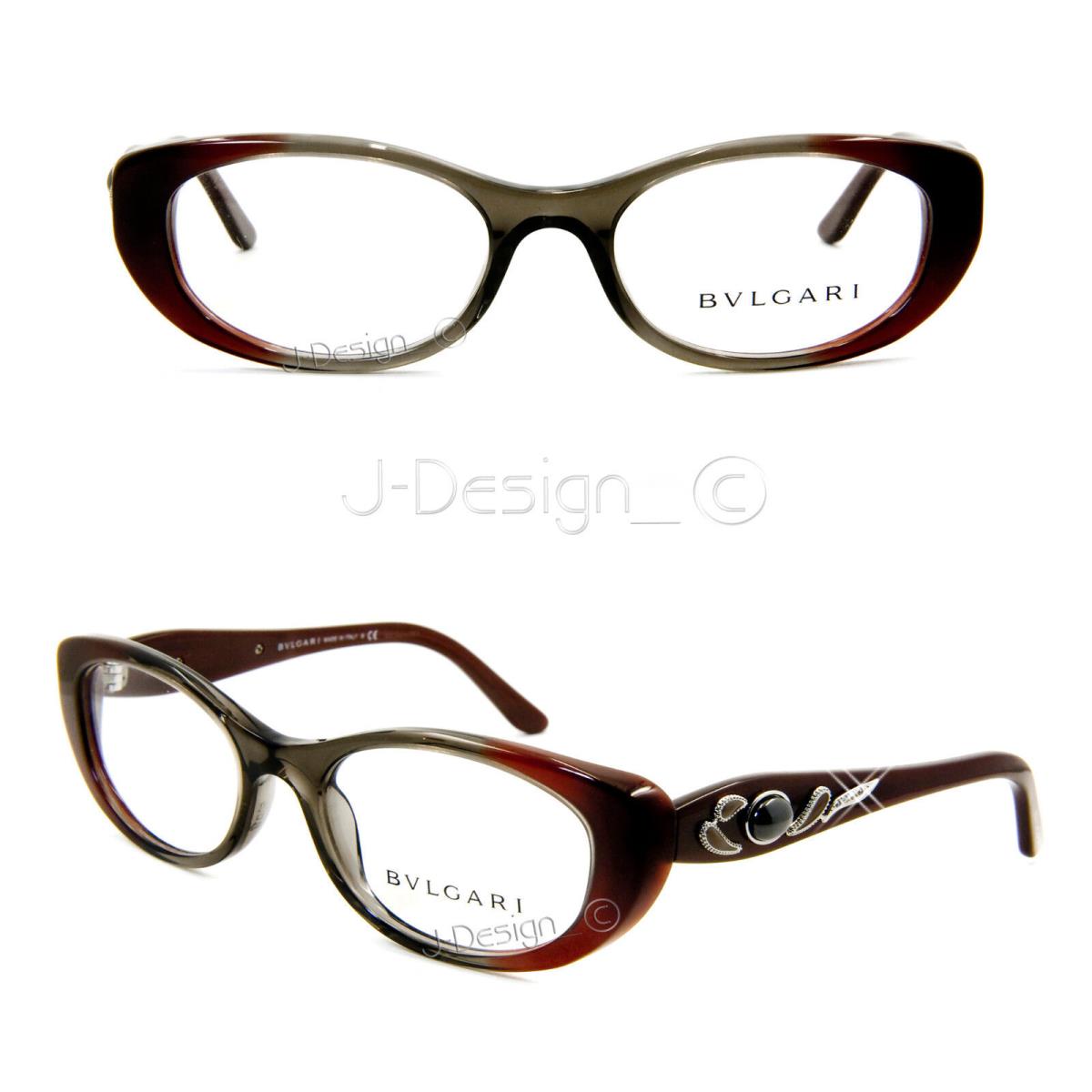 Bvlgari 4057-B 5210 Stones 52/17/135 Eyeglasses Made in Italy