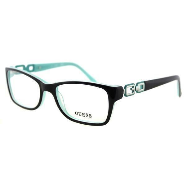 Guess GU2406 Black Green Blgrn Plastic Optical Eyeglasses Frame 52-17-135 AB