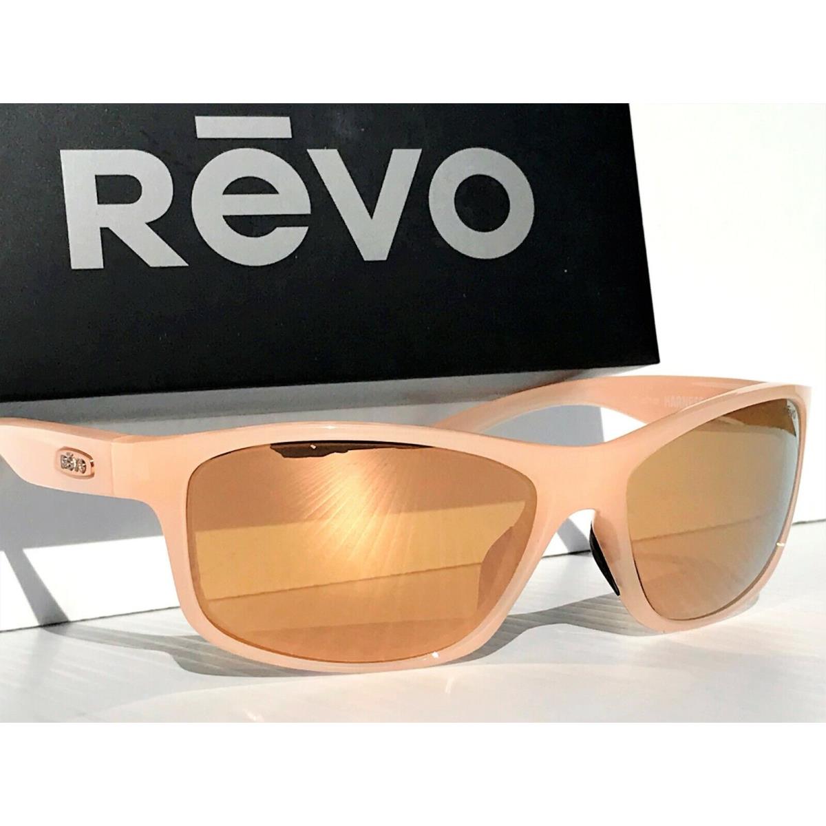 Revo Harness Blush Frame Polarized Champagne Glass Lens Sunglass 4071 10 CH