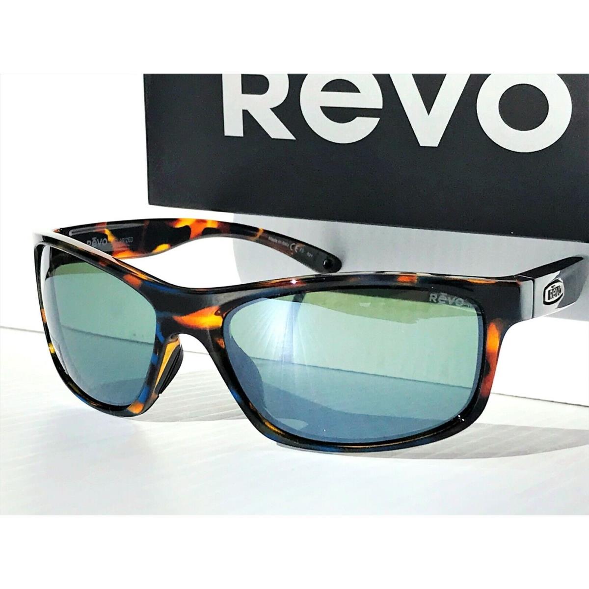 Revo Harness G Blue Tortoise Polarized Silver Glass Sunglass 1175 22 SG50