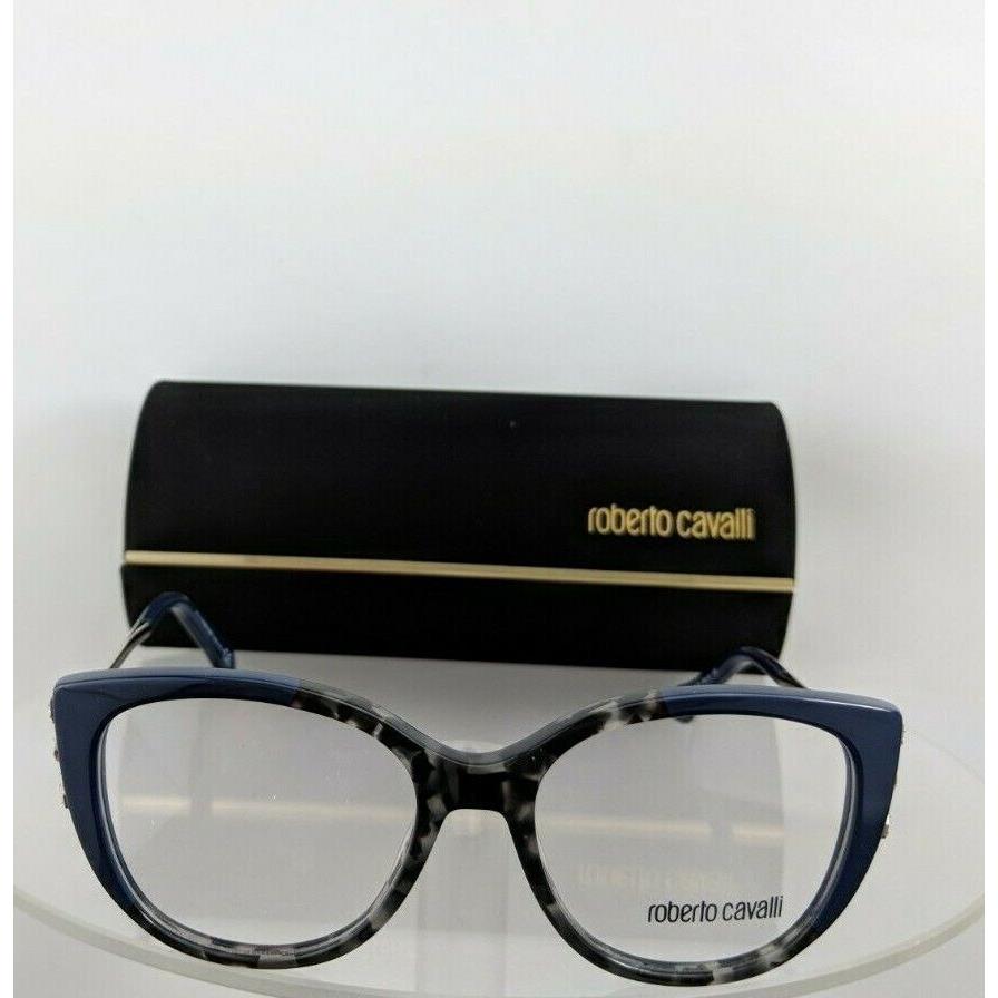 Roberto Cavalli eyeglasses  - Blue & Grey & Silver Frame, Clear Lens 2