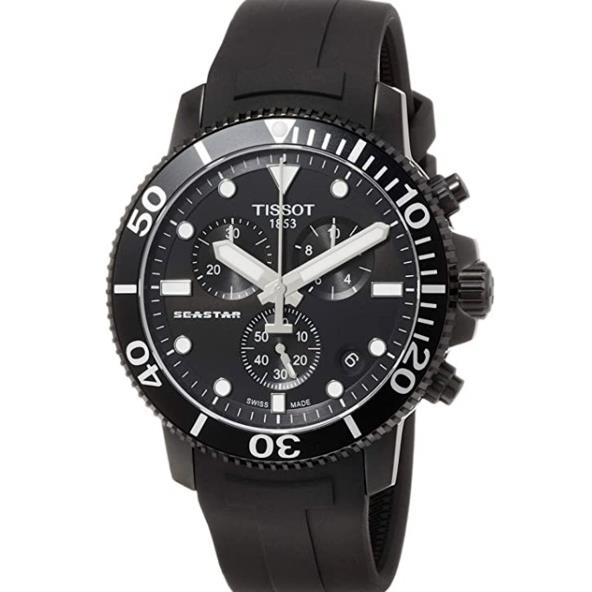 Tissot Seastar 1000 T1204173705102 Black Dial 46 mm Quartz Mens Watch