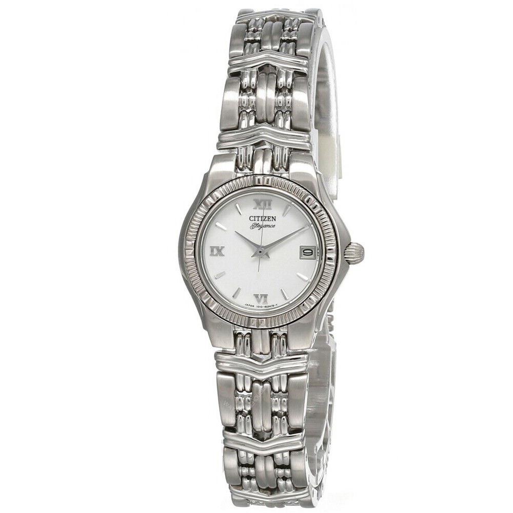 Citizen Elegance White Dial SS Women`s Watch EU0230-50A