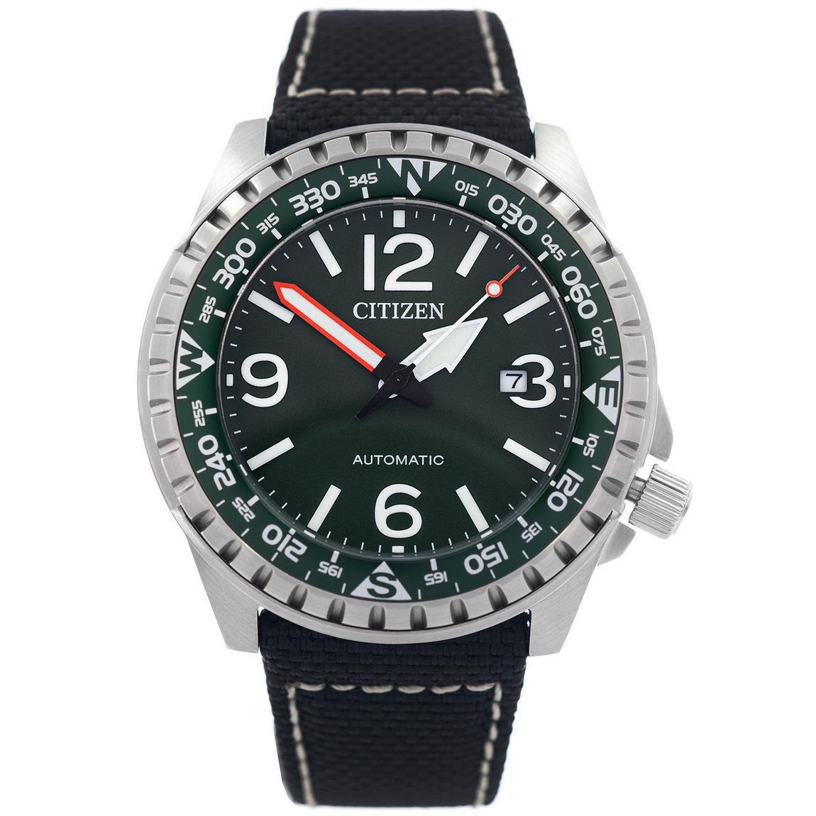 Citizen Automatic Green Dial NJ2198-16X Men`s Field Watch