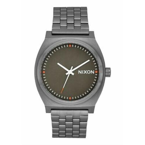 Nixon Time Teller Men`s A045-2947 Slate Dial 37mm Bracelet Watch