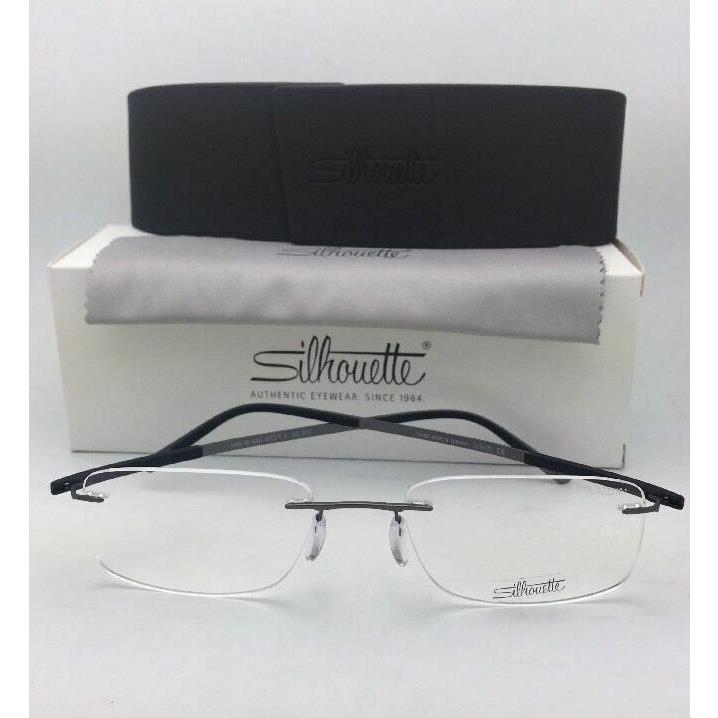 Silhouette Eyeglasses 5409 60 6063 53-19 Matte Gunmetal-black Rimless Frame