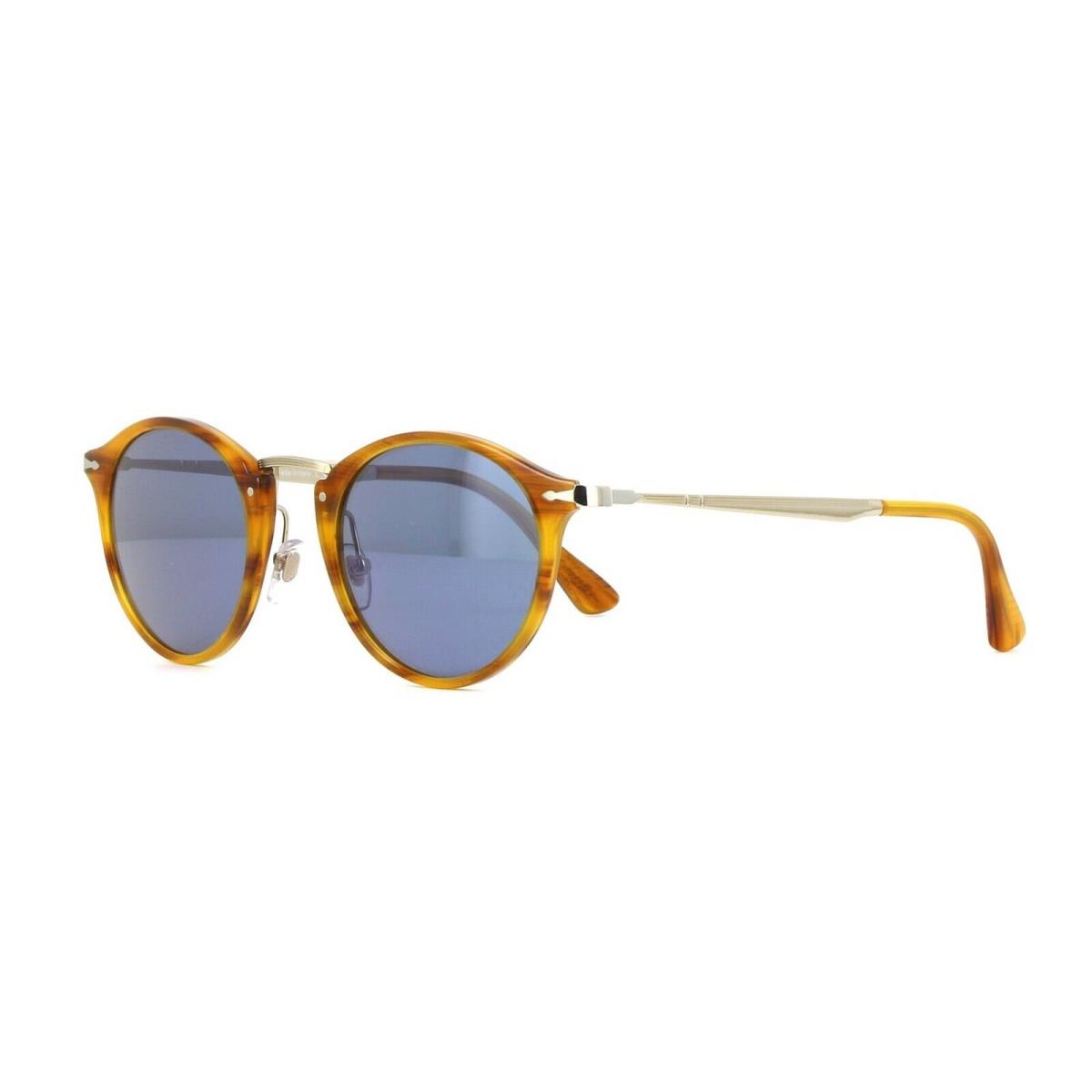 Persol Calligrapher Edition PO 3166S Striped Brown/crystal Grey Blue Sunglasses