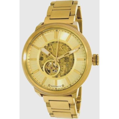 Armani Exchange Gold Tone Stainless Steel Bracelet Automatic Watch AX-1417