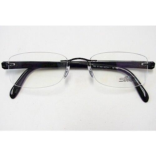 Silhouette Eyeglasses Glasses Model 7652 Color 6053 Black