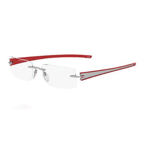 Silhouette Rimless Eyeglasses 5239 6050 Zenlight Frame Titan Dynamic Red 54m