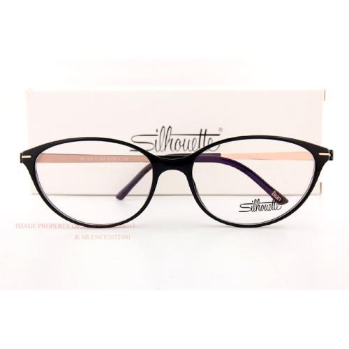 Silhouette Eyeglass Frames Titan Accent Fullrim 1578 9020 Black Women SZ 56